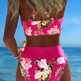 Consuelo™ | Bikini Floral of two-piece with contraste