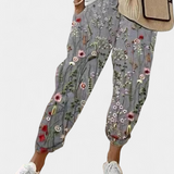 Mely Trousers of Linen of Cut Relaxed and Style Timeless