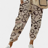 Mely Trousers of Linen of Cut Relaxed and Style Timeless
