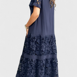 Marquise Dress Midi Cubridor with Draped Flattering