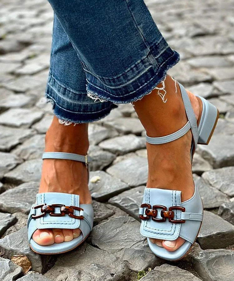 Marisol™ | sandals of Heel with Detail Frontal