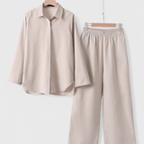 Skye Two-Piece Set in Linen and Cotton with Silhouette Relaxed