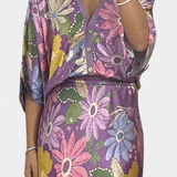 Shae Set Soft of Blouse and Skirt of Cola of Pez Floral