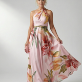 Amiela™ | Dress Maxi Halter Printed Floral Grande