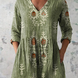 ElisaTM | Blouse Tunic with V-neckline
