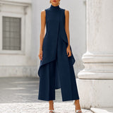 Filomena™ | Dress Midi Drapeado Asymmetric