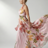 Amiela™ | Dress Maxi Halter Printed Floral Grande