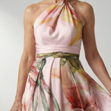 Amiela™ | Dress Maxi Halter Printed Floral Grande