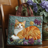 RocioTM | Bag Tote Artisan Printed of Gato and Floral