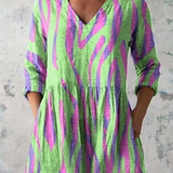 Olivia™ | Blouse Túnica with V-neckline