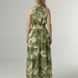 Silvana™ | Dress Midi Halter with Waist Gathered