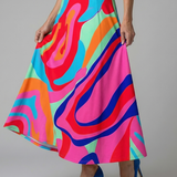 Celeste™ | Dress Midi Floral with Neckline Cruzado and Sleeve Three Cuartos