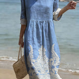 Women's Casual Floral Print Dress.