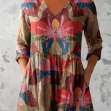Sara™ | Blouse Túnica with V-neckline