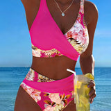 Consuelo™ | Bikini Floral of two-piece with contraste
