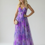 IselaTM | Dress Maxi Wrap with Gradient in and Straps Thin