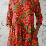 Mariana™ | Blouse Túnica with V-neckline