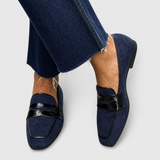 HilariaTM | Loafer of Piel Blue Navy