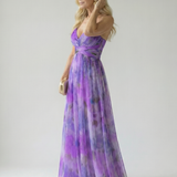 IselaTM | Dress Maxi Wrap with Gradient in and Straps Thin