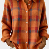 Mara | Cárdigan of punto a checks with feel soft