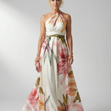 Amiela™ | Dress Maxi Halter Printed Floral Grande