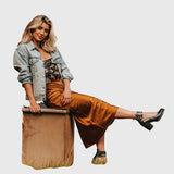 Casilda™ | Botín Vintage of Heel Bloque with Hebillas