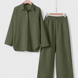 Skye Two-Piece Set in Linen and Cotton with Silhouette Relaxed