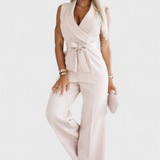 Montserrat Mono Elegant Sleeveless with Tie and flowy drape