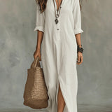 Úrsula™ | Dress Long loose with Buttons
