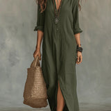 Úrsula™ | Dress Long loose with Buttons