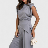 Sofia Set Asymmetric with Shoulders Drapeados