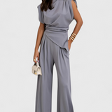 Sofia Set Asymmetric with Shoulders Drapeados