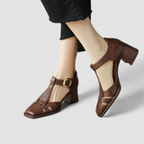 Marisol™ | Sandalia Orthopedic T-Strap of Heel Bloque