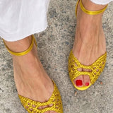 Soledad™ | sandals Doradas Trenzadas