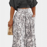 Olivia Boho Set of V-Neck and wide-leg