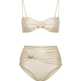 AureaTM | Bikini of High-Rise with Floral 3D aplicadas