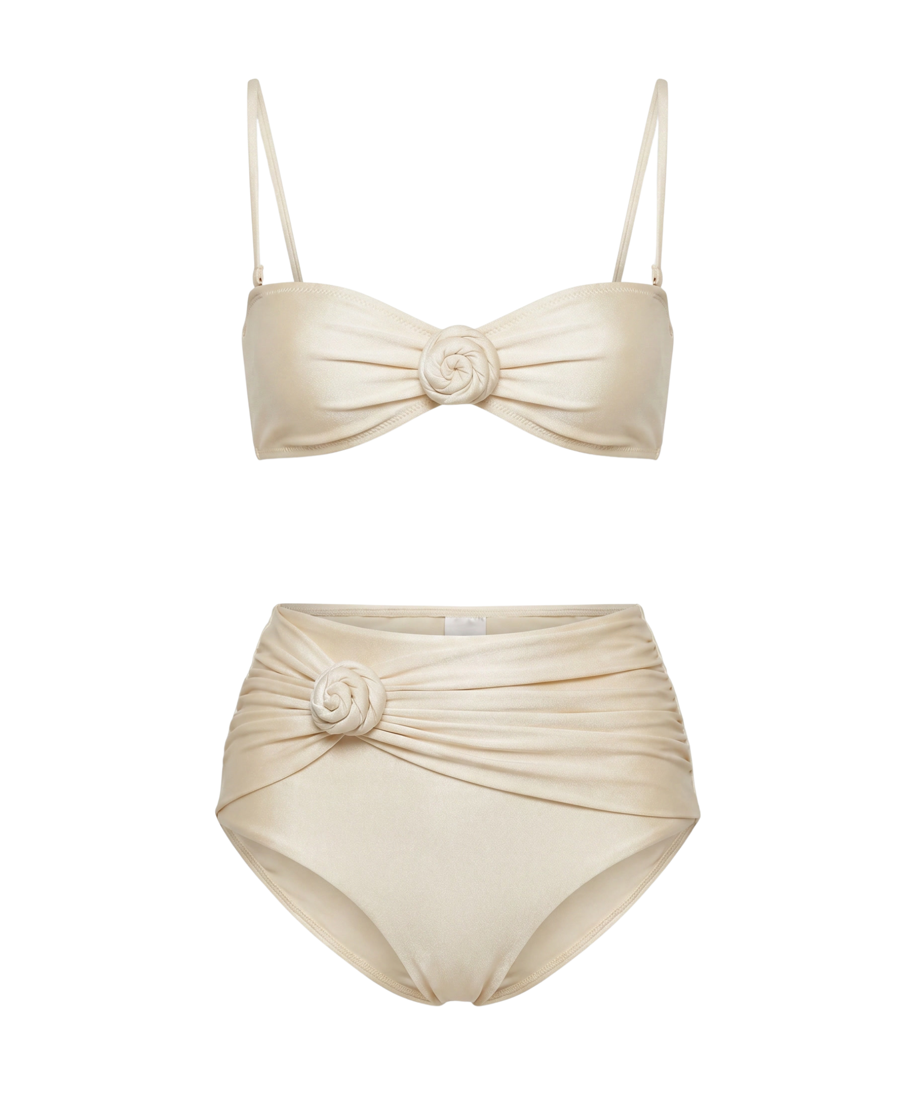 Áurea™ | Bikini of High-Rise with applied 3D flowers