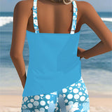 Teodora™ | Tankini top with swim shorts print