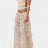 Eugenie Matching Set with Pleated Top and Skirt