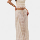 Eugenie Matching Set with Pleated Top and Skirt