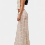Eugenie Matching Set with Pleated Top and Skirt