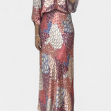 Shae Set Soft of Blouse and Skirt of Cola of Pez Floral