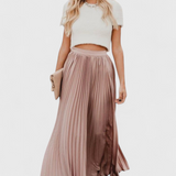 Mila Skirt Long Pleated of Talle High