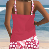 Teodora™ | Tankini top with swim shorts print