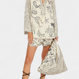 Amalia Set Shirt Print with Short Stretch