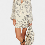 Amalia Set Shirt Print with Short Stretch