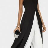 Alicia Set Bicolor Elegant Sleeveless with Trousers Wide