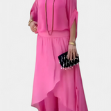 Maravilla Set Flowy of two-piece with Top Loose and Skirt Asymmetric
