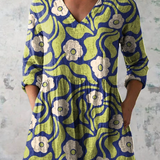 Elodia™ | Blouse Túnica with V-neckline