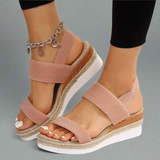 Encarnación™ | Sandalia of Cuña with Bandas Elásticas